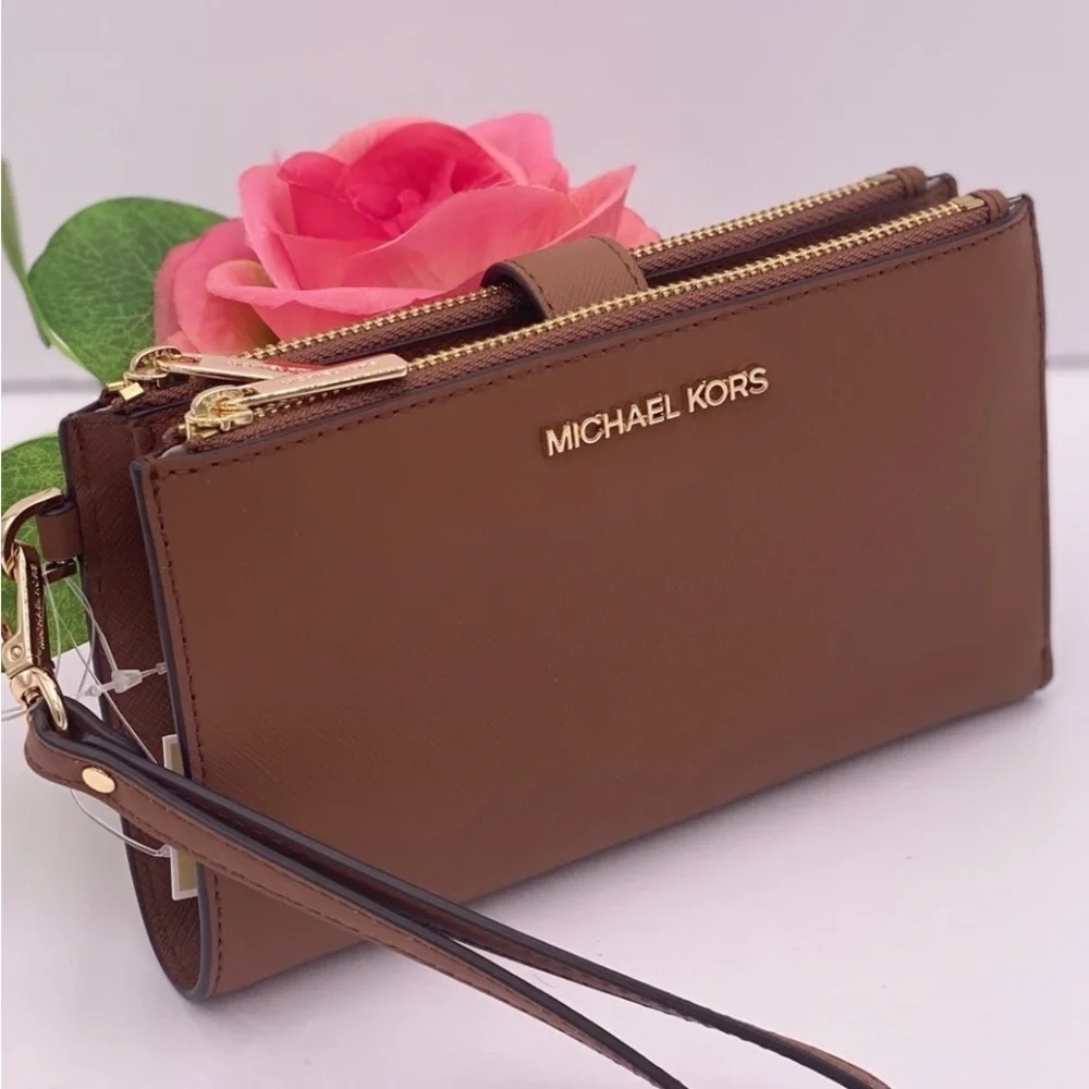 Michael Kors DoubleZip Wallet Wristlet Luggage